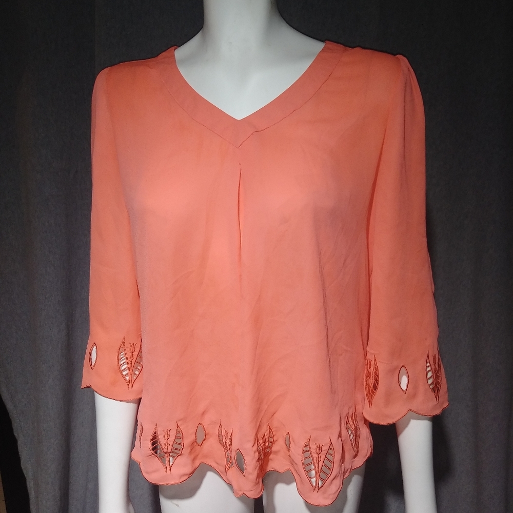 Bright silky comfy blouse